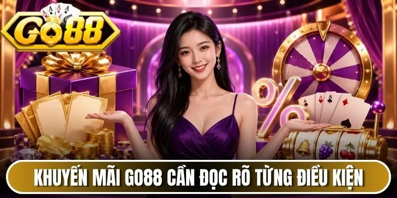 Khuyến mãi Go88 cần đọc rõ từng điều kiện