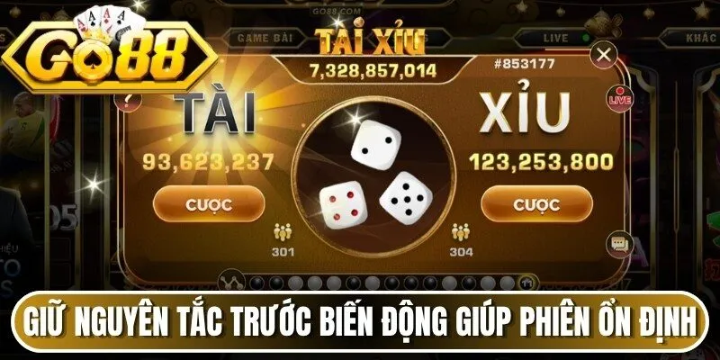 Giữ nguyên tắc trước biến động giúp phiên chơi ổn định